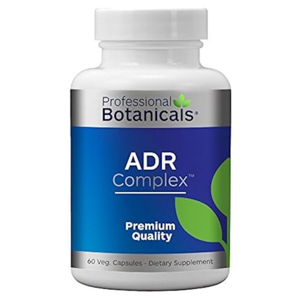 Profesionalni Botaniki Adrenal Complex dodatek – Podpira zdravo nadledvične funkcije, Stress Relief, in raven energije – 90 Vegetarijanske kapsule