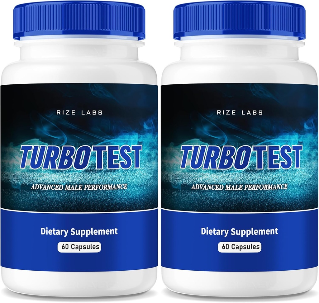 rize laboratoriji TurboTest dietne tablete za moške, TurboTest kapsule za zdravo telo, TurboTest največja jakost Formula, TurboTest Advanced Advanced Reviews (120 kapsul) (Pack po 2)