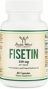 Fisetin dodatek - 100mg bioaktivnih Flavonolov, 60 Število (Bioflavonoid polifenoli dodatek, podoben Apigenin, Luteolin, in Quercetin) Podpora staranja senolitično z dvojnim lesom