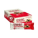 Misli! Beljakovinske čokoladice, prigrizki z visoko vsebnostjo beljakovin, brez glutena, Kosher prijazno, Chunky Peanut Butter, Nutrition Bars, 2.1 Oz na bar, 10 Število (Packaging May Vary)