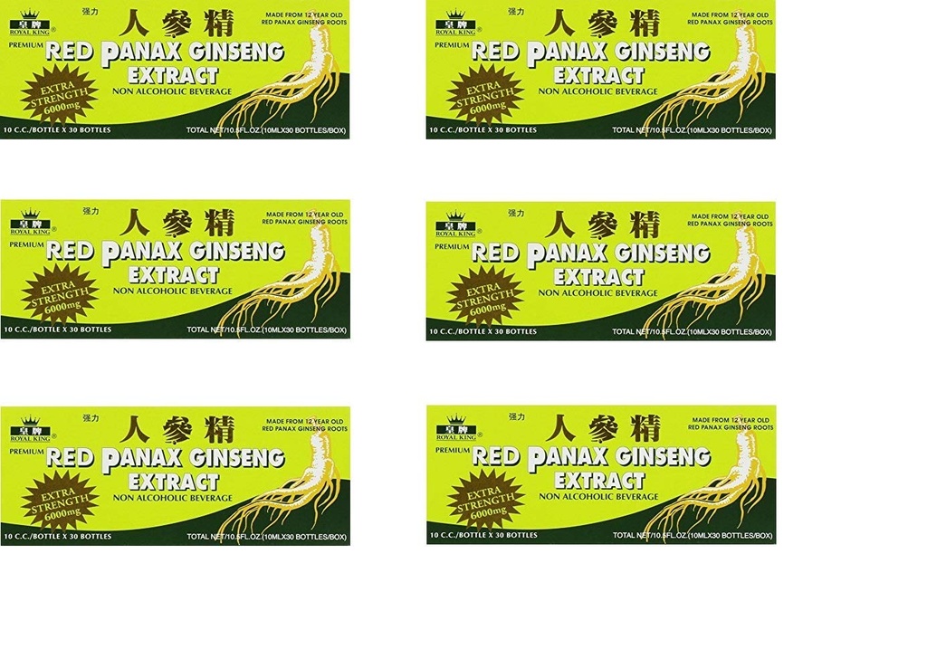Kraljevi kralj Red Panax Ginseng 30/10 6000mg (6 škatle)
