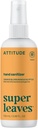 ATTITUDE pršilo za ročno čiščenje za odrasle in otroke, EWG preverjeno, Ubija bakterije in Germs, Vegan, Orange Blossom & Eucalyptus, 3,38 Fl Oz (Steklenica Spray)