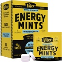 Viter Energy Kofein Mints 80mg Dodatna moč - 90 kosov Kofeinirana z vitamini B. Veganska metina brez sladkorja. Energiraj nootropni fokus za hitro opozarjanje (Zimsko zelena aroma, 30 paket)