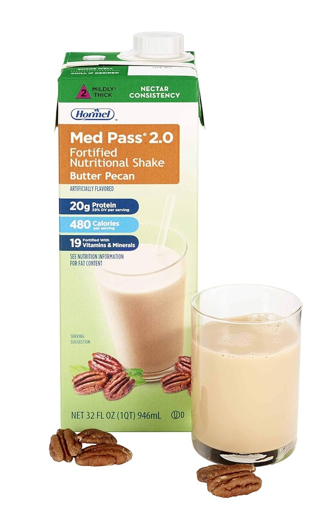 Med Pass 2.0 Maslo Pecan Flavor 32 oz. Box pripravljen za uporabo, 46463 - Prodano z: Pack of 1