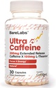 Tablete Ultra Caffeine + 200mg Extended release + L-Theanine for Energy & Focus + No Jitters, No Crash + Natural Caffeine dodatek - 30 kapsul