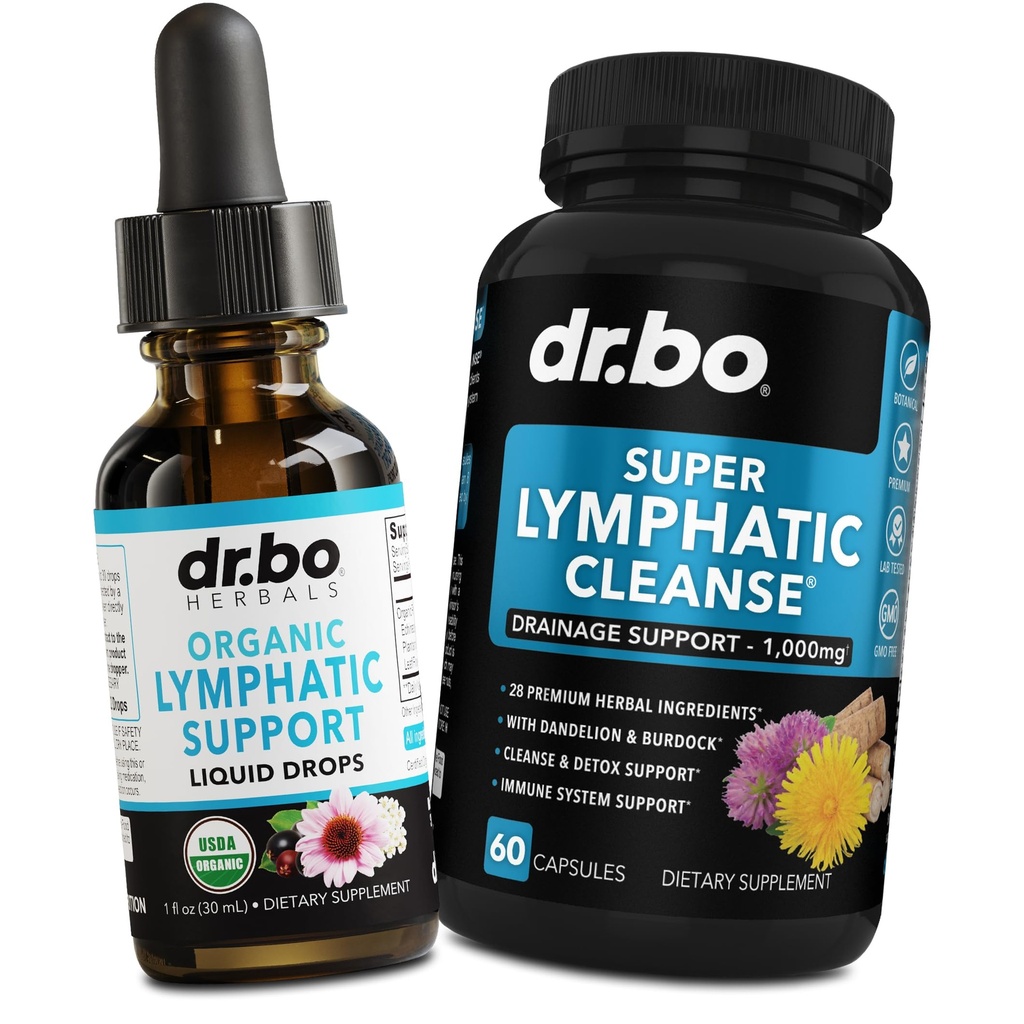 Limfatični izcedek Dodatki kapljice in tablete - organska limfatična podpora Tekoče kapljice Očistite kapsule z Echinacea, Ginger, Dandelion, Red Root dodatek Lymph Node Detox Cleanse System Drinage