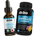 Limfatični izcedek Dodatki kapljice in tablete - organska limfatična podpora Tekoče kapljice Očistite kapsule z Echinacea, Ginger, Dandelion, Red Root dodatek Lymph Node Detox Cleanse System Drinage