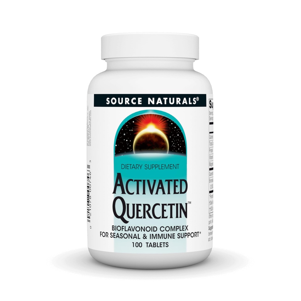 Vir Naturals Aktiviran Quercetin - Rastlinsko-Derived Bioflavonoid Complex - Sezonska in Imunska obramba - 100 vegetarijansko prijaznoTablete
