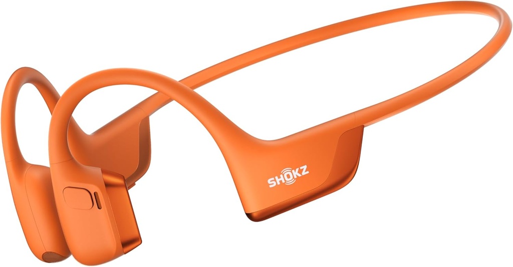 SHOKZ New OpenRun Pro 2 - slušalke Open-Ear, Bone dirigation Sport - z odbojnim trakom - potne, vadbene slušalke - varne, brezžične, udobne fit-deep bas in pametni mic App