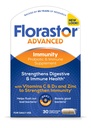 Florastor Select Immunity Boost Daily Probiotic & Immune Support dodatek za ženske in moške, Saccharomyces Boulardii CNCM I-745 Plus cink, vitamin C & D3 (30 kapsul)