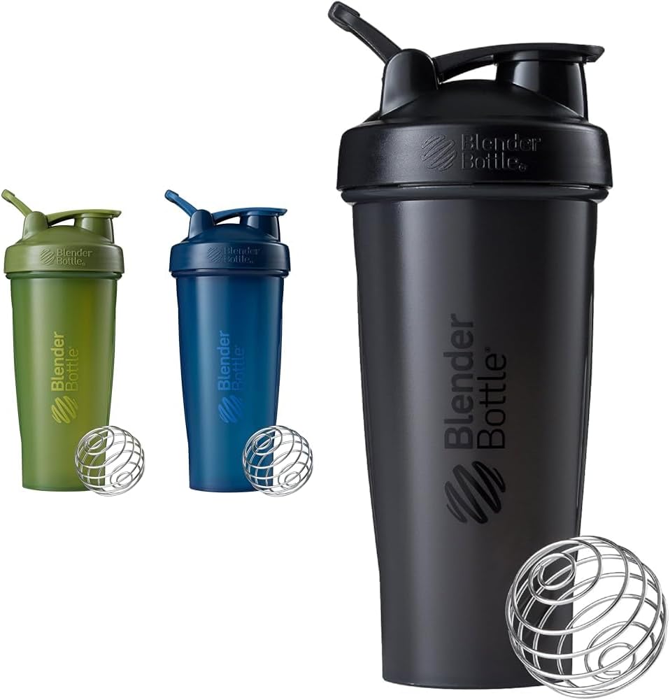 BlenderBottle 2-Pack 28-Ounce in 20-Ounce Shaker steklenice z BlenderBall žice whisk
