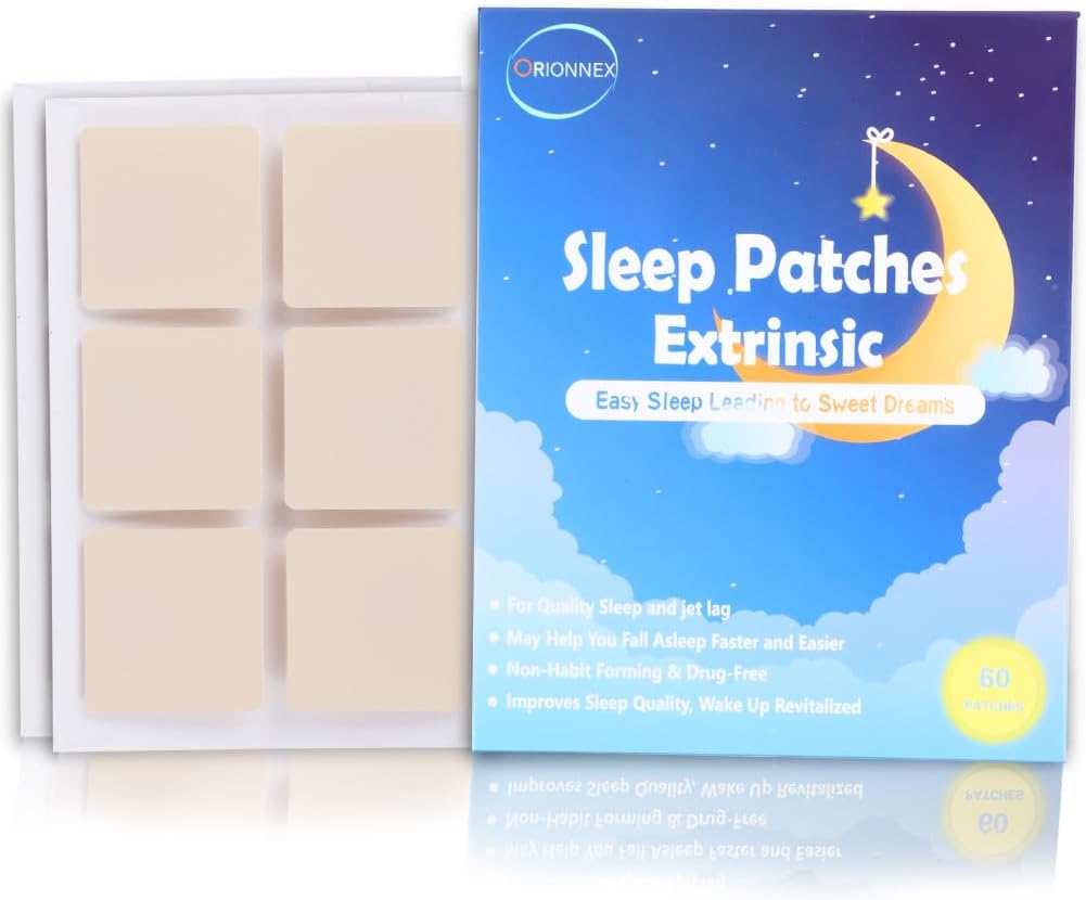 Globok počitek obliži dodatno moč, 60 Pack nadgrajena vse naravne nalepke, za joga sproščujoče meditacije, enostaven za uporabo Last celo noč
