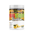 Musclesport Sadje & Zeleni - Sadje, zelenjava in antioksidant dopolnilo, vključno s pšenično travo in Spirulina, Dodane vlaknine in probiotiki - 30 Servisi (Pineapple Splash)