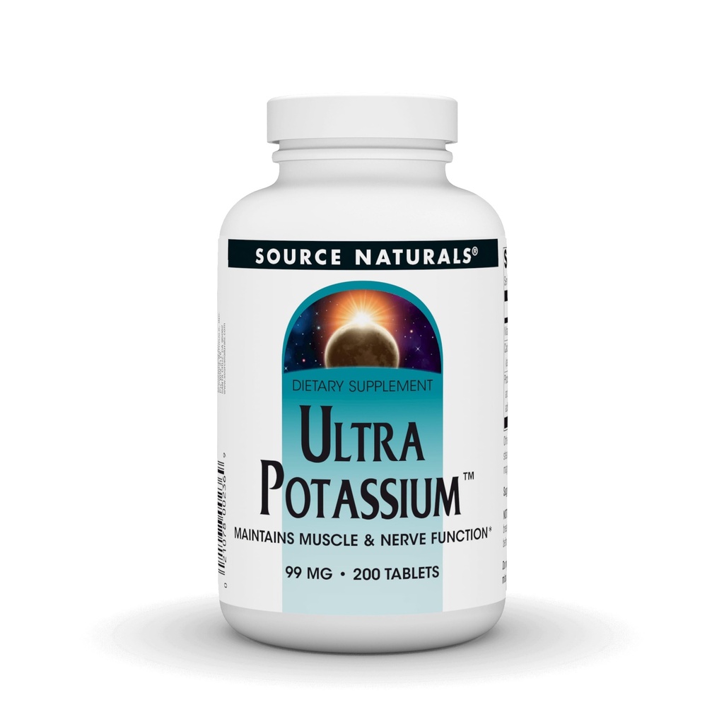 Vir Naturals Ultra Kalij 99 mg ohranja mišične in živčne funkcije - prehranska dopolnila - 200 tablet
