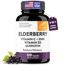 Sandhu's Elderberry Vitamin C in cink z vitaminom D3 & Quercetin 