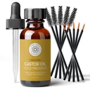 Čisti naravni telo Castor olje za trepalnice in obrvi - 1 Fl Oz Hranilna brow & Lash rastni serum - organski, heksan brez, hladno stisnjeni, nerafinirani - trepalnice in rast oči za ženske