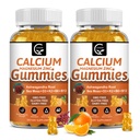 1200 mg kalcijevih gumijev z vitaminom D3,K2,B12 & B6 - rastlinsko kompleksno kalcij Magnezij dopolnilo z glicinatom, potasijem, morskim mossom, Ashwagandha koren za kosti in zobe moč, mišice in imuno-2 paket
