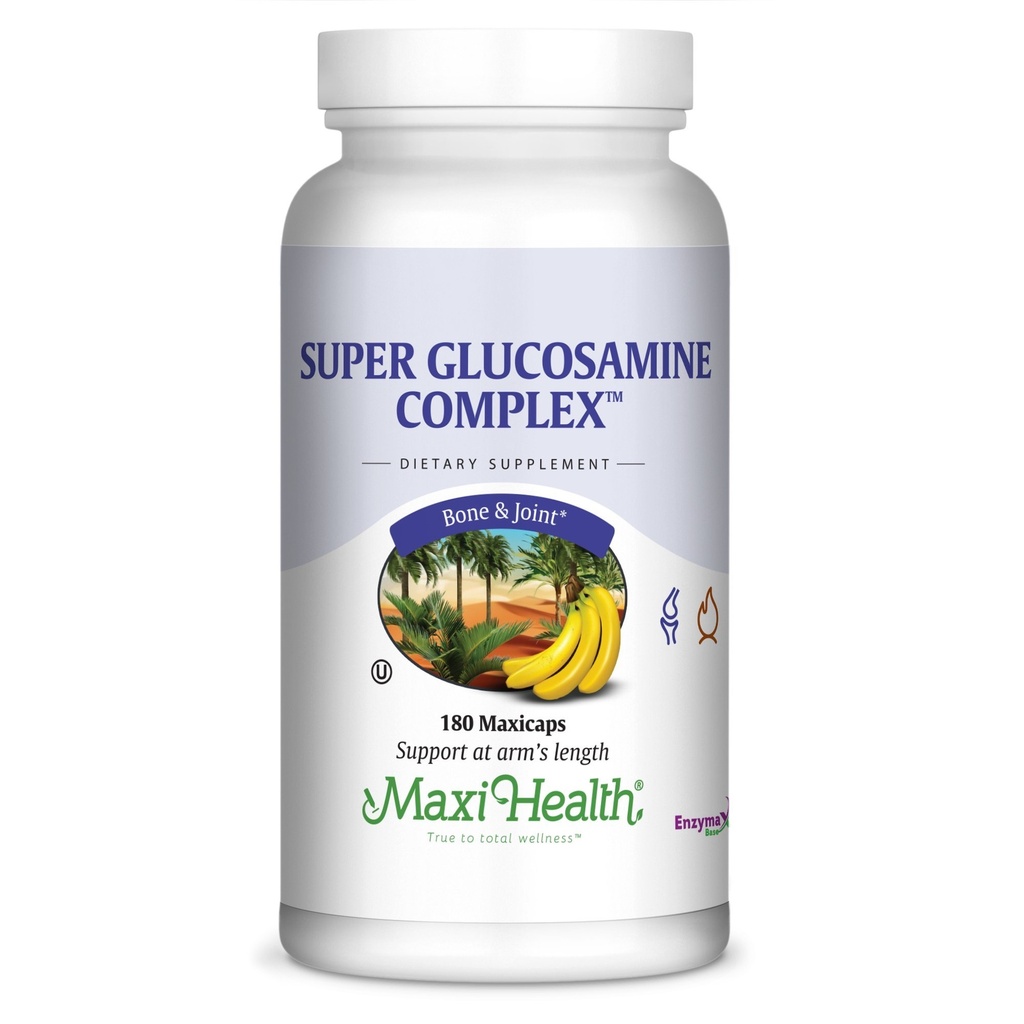 Maxi Health Super glukozamin Complex - skupna formula - z MSM - 180 Kapsule - Košir