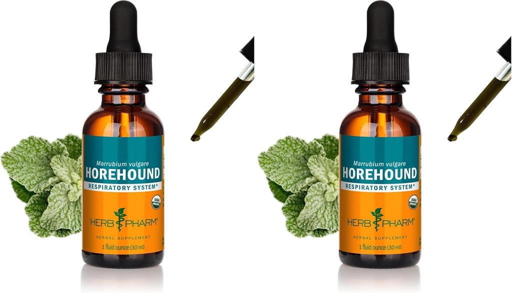Herb Pharm Horehound Tekoči ekstrakt za podporo dihalnega sistema - 1 Ounce (paket z 2)