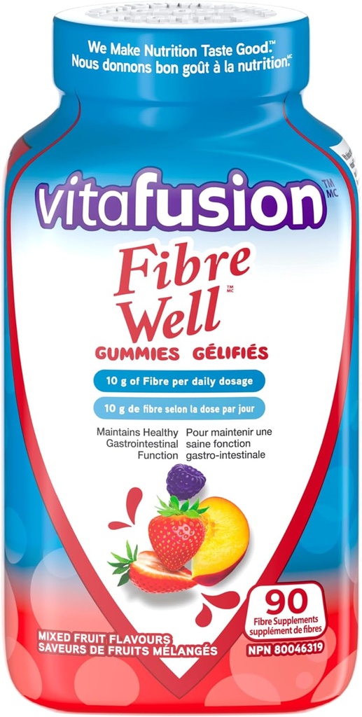 Vitafusion Fibre Well Vlakna dopolnilo Gummies, 90 Gummies