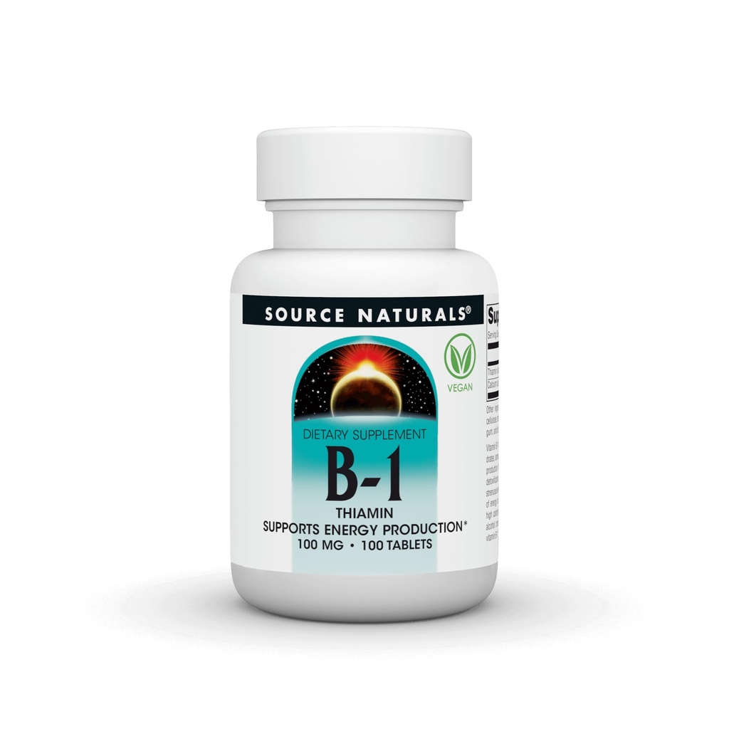 Vitamin B-1 100mg Vir Naturals, Inc. 100 Tabs