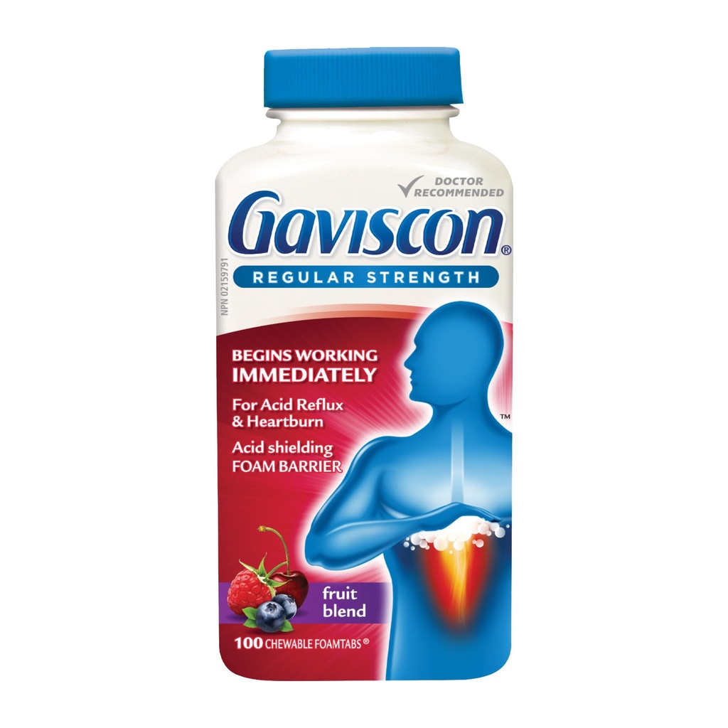Gaviscon Redna moč Sadna kislina 100 tablet