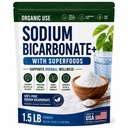 Ekološka uporaba Natrijev bikarbonat Alkalni dodatek za alkalnost. Podpora Nevtralizator ledvične in želodčne kisline w/alkaline Superfoods. Natrijev bikarbonat v prahu ledvice Imunska podpora Antacid Sport 1.5LB
