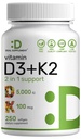 DEAL DOPOLNILO Vitamin D3 5000 i.e. + K2 MK7 Softgels, 250 Štetje 