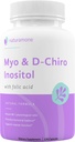 Myo- Inositol & D- Chiro Inositol Mešanica s 100% dnevnega folata - 40:1 Fiziološko razmerje - sindrom policističnih jajčnikov (PCOS), hormonsko ravnovesje in podpora jajčniku 120 kapsul