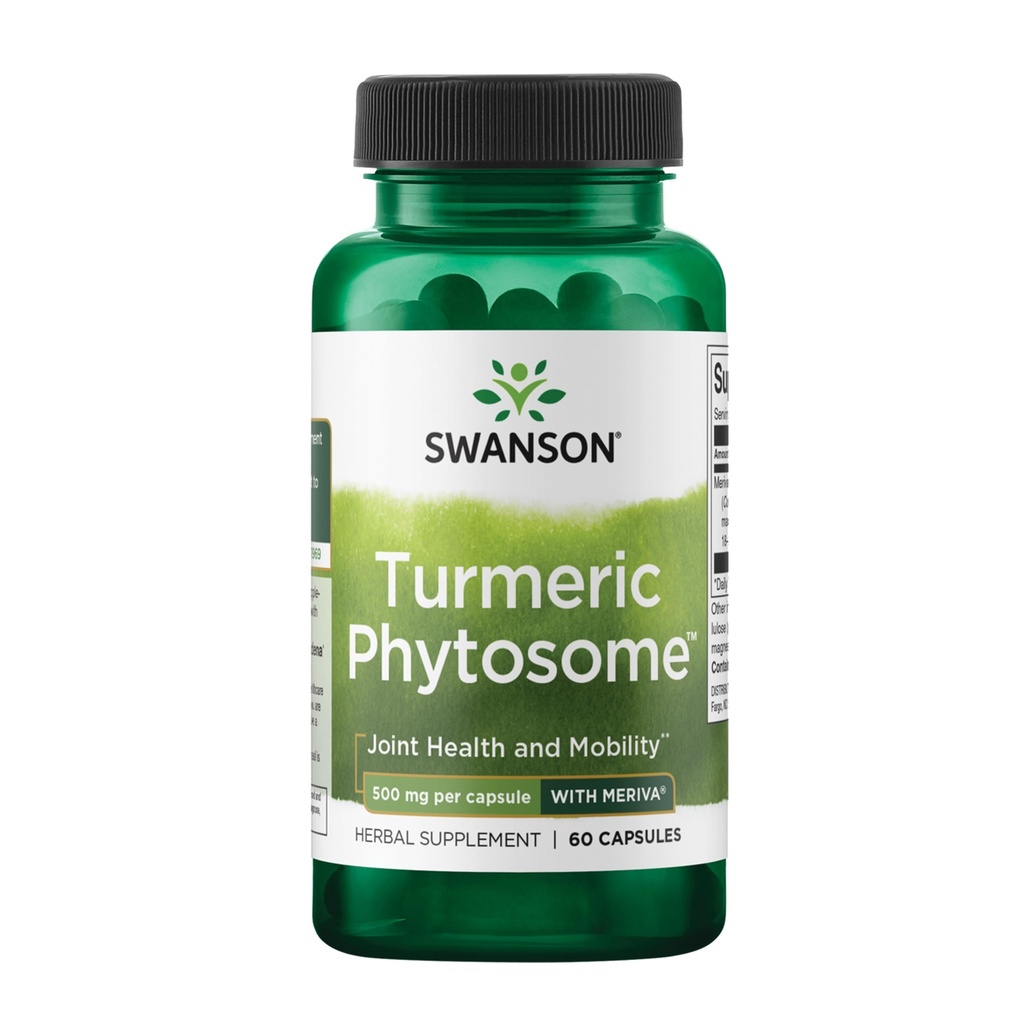 Swanson Turmeric Phytosome z zdravilom Meriva 500 Milligrams 60 kapsul