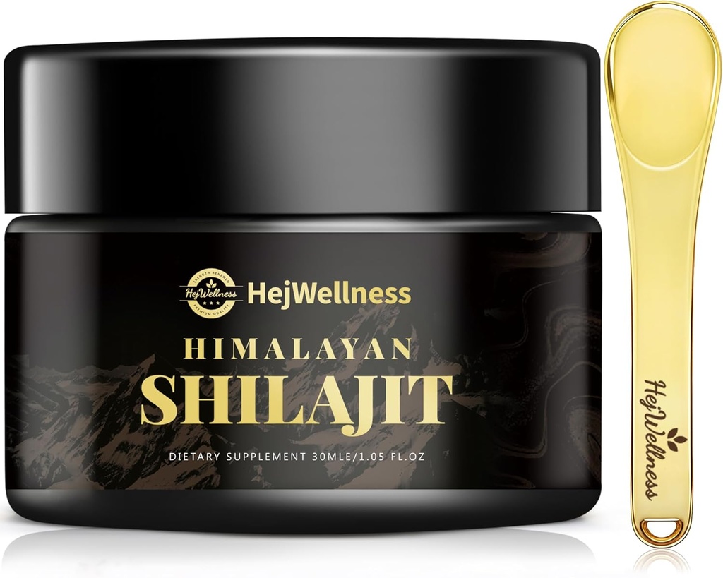 Shilajit Resin Organic 85+ Trace Minerals & Fulvic Acid - 60 Služabniki Naravni Shilajit za moške in ženske za energetsko okrepitev in imunske podpore, 500mg