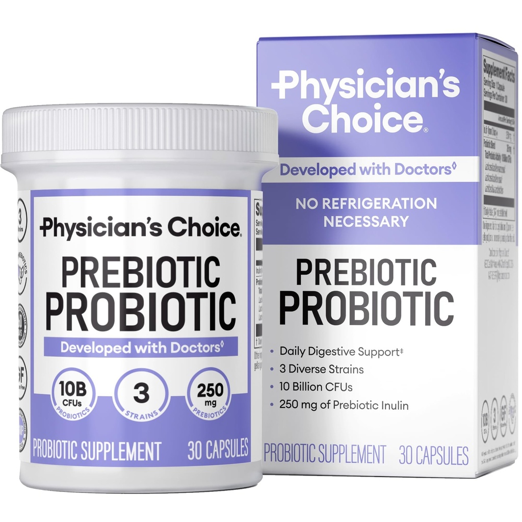 Prebiotični-probiotični - Multi-Strain probiotiki & Synergistic Prebiotics - Oblikovan za digestivno zdravje, podpora Gut Microbiome - Močni PrePro za Gut zdravje - za ženske in moške