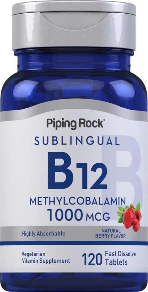 Piping Rock Vitamin B12 1000 mcg Podjezične tablete 