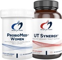 Designs for Health Vaginal Probiotic & UT Support Bundle - ProbioMed Women Probiotic (30 kapsul) za Gut Health & Vaginal pH, UT Synergy (60 kapsul) Sečni trakt Podpora s Hibiscus & D- Mannose