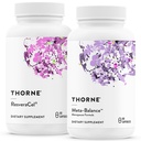 THORNE - zdravo staranje & Menopause podpora Bundele - ResveraCel & Meta-Balance - 30 do 60 Servinges