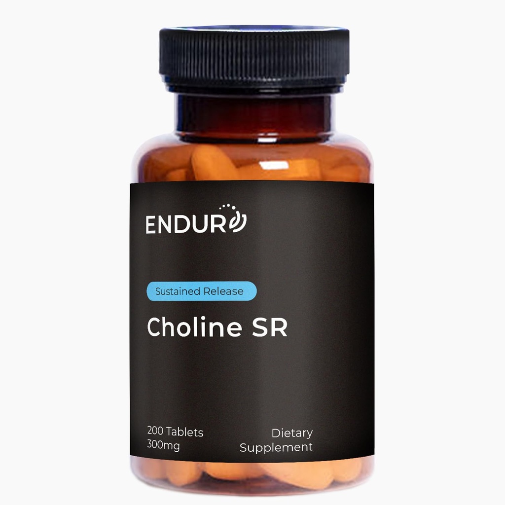 Endur Choline L(+) Bitartrate, Brain & Jetra podpora dodatek za pomoč ohraniti vaš um Sharp, bistvenega pomena za razvoj ploda, 300mg (200 tablet)