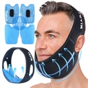 REVIX Modrost Zob Ice Pack glavo Ovoj s 3D šivanje Jaw Ice Pack za obraz oralne kirurgije Pain Relief za TMJ, izvleček zob in zob odstranjena, ekstra sug fit s 4 vroče hladno gel paketi za ponovno uporabo, črna