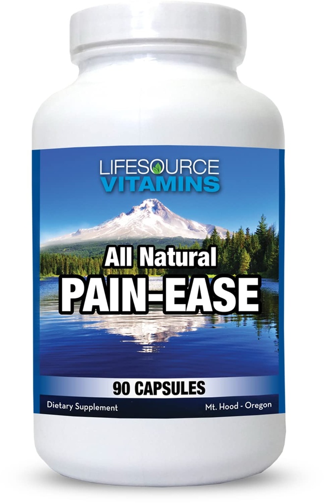 LifeSource Vitamini Vse naravne bolečine Lajšanje – 20 Synergistic Zelišča in encimi, ki seveda in varno podporo: Glavoboli in migrene - Kolena – ramena – sklepi – Leg Pain – Napetost