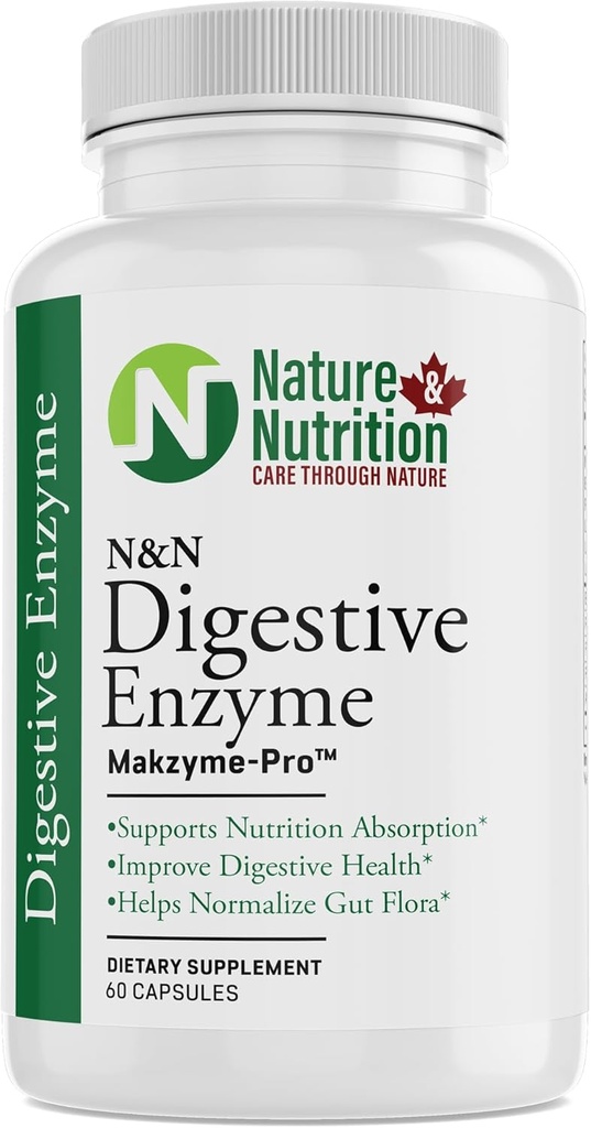 Narava in prehrana DIGESTIVE ENZYME, MAKZYME-PRO TM, 60 Število (paket od 1)