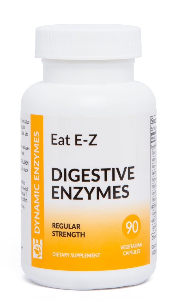 Jejte prebavne encime E-Z (število 90) za zdravje Gut; anti-Bloating; Prebavne encime za imuno podporo