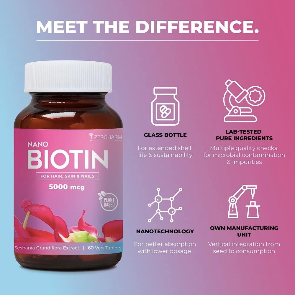 Biotin tablete za lase, kožo in nohte 