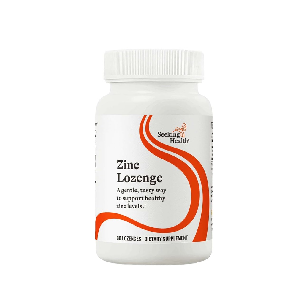 Seeking Health Zinc Lozenge- A Gentle Tasty Way to Support Healthy zinc Levels- 60 Lozenge
