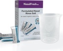 NASALFRESH MD - Saline Packets - hitro raztapljanje - enkratna uporaba - predmerjena - namakanje nosa - individualno zaviti (3.75g/1.3oz) - 90 Count Refill Packets - 300mm pokal