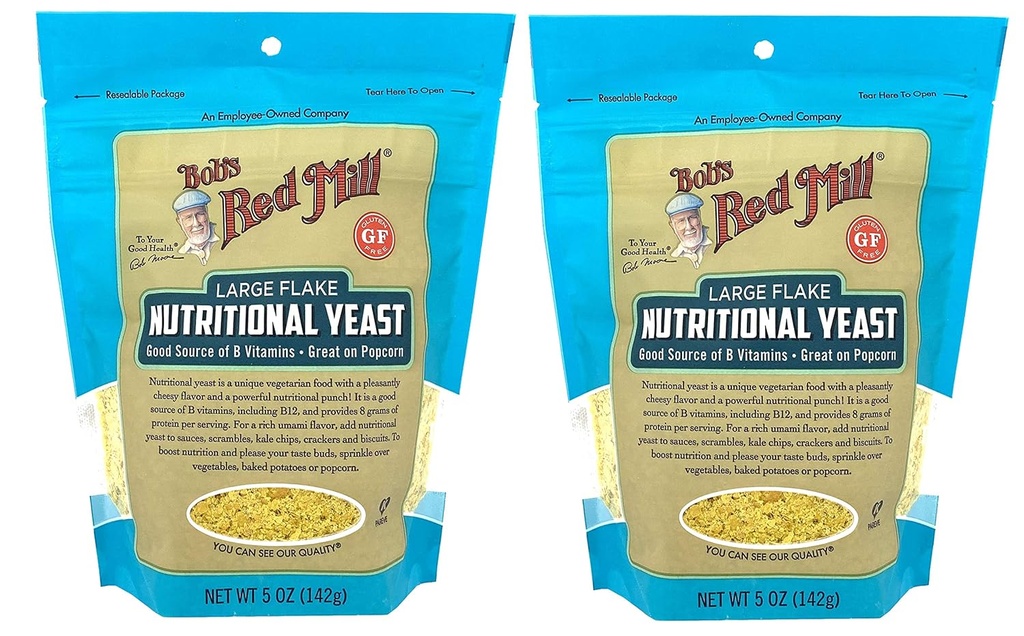 Bobov Red Mill Large Flake Nutritional Yast 5 Ounce (Pack z 2) Veganski Parm nadomestek sira