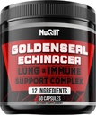 Root Kapsula Goldenseal z Echinacea, Panax Ginseng Root, Imunska podpora kompleks kot Elderberry, Česen Bulb - 60 Kapsule - Prebavno zdravje, Body Balance & More - Goldenseal Root Powder