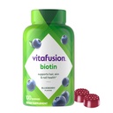 Vitafusion Extra Strength Biotin Gummy Vitamini, Berry Okusni, 5.000 mcg Biotin Vitamini, Ameriška številka 1 Gummy Vitamin Blagovna znamka, 50 Day Supply, 100 Število (pakiranje lahko razlikujejo)