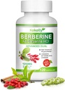 Berberine Supplement 1200mg -Naravna rastlina na osnovi Berberine HCL, Cinamon, Bittermelon, Gymnema(120 kapsul)