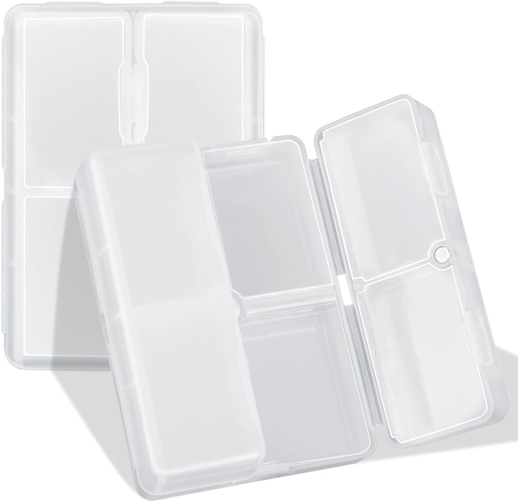 FYY Daily tablet Organizer, 7 Kompartmenti Prenosne tablete primeru tabletke potovalne organizator,[Folding Design] Tablete Box za Purse Pocket obdržati vitamine,Cod Jetrno olje,Dodatki in zdravila-Clear