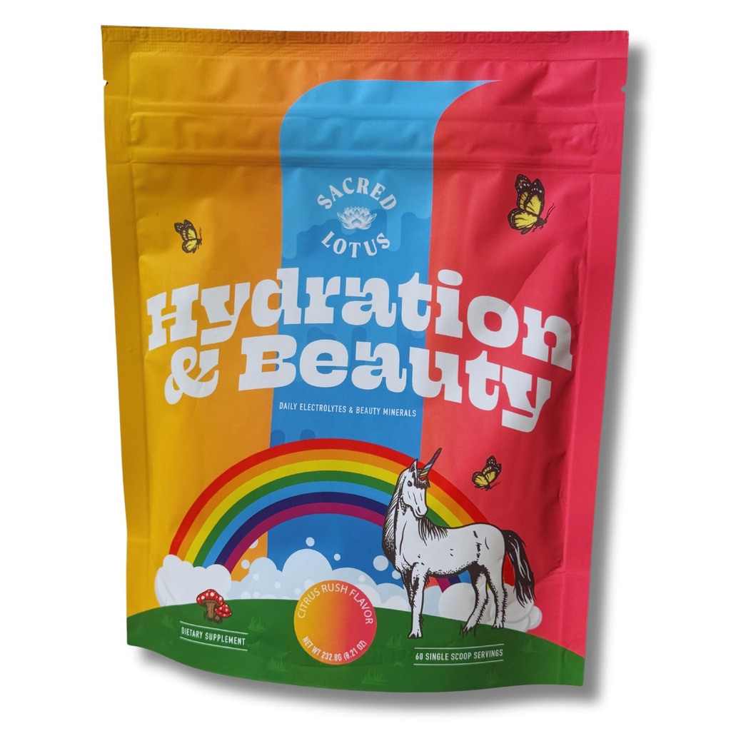 SunLife Organics Hydration & Beauty Powder - Citrus Rush - Elektrolitski napitek Mix 