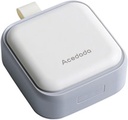 Majhne tablete primer, srčkan tablete Box - Aceda Travel Daily Pill Organizator, Prenosne Pretirne tablete vsebnik za žepek, Compact Medicine Imetnik za vitamine, ribja olja, Dodatki, Bela